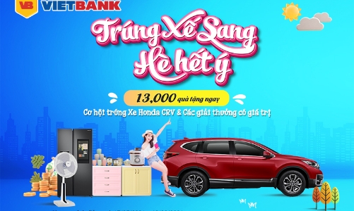Cơ hội trúng xế sang khi gửi tiết kiệm tại Vietbank