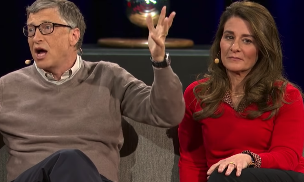 Vợ chồng tỷ phú Bill Gates - Ảnh: YouTube/Ted