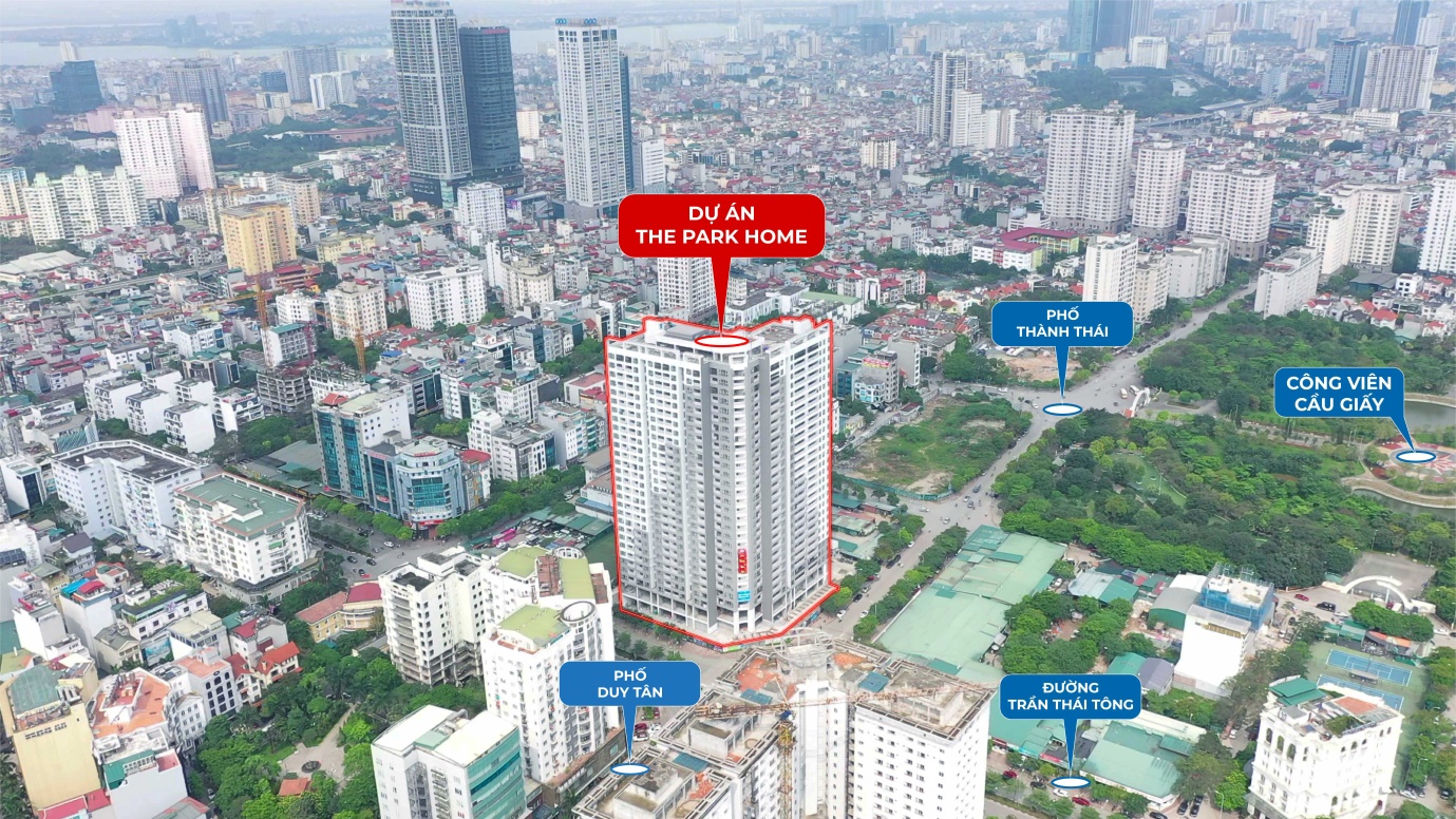 The Park Home là sự lựa chọn căn hộ hiếm hoi còn lại tại quận Cầu Giấy.