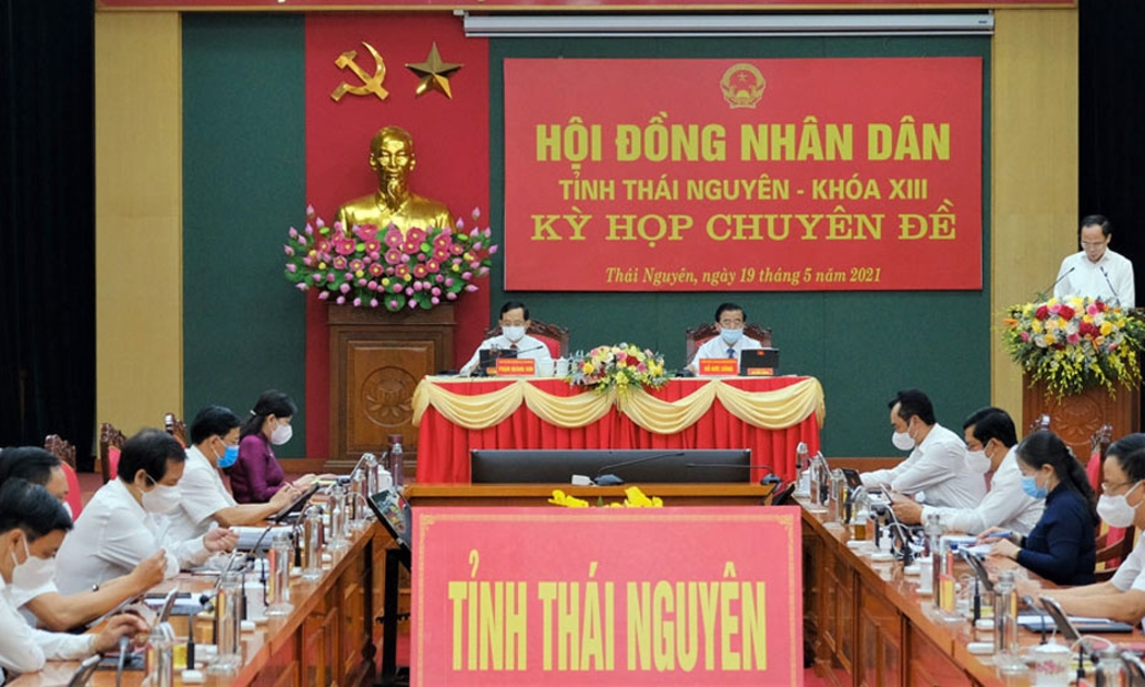Kỳ họp chuyên đề Hội đồng Nhân dân tỉnh Thái Nguyên khóa 13, nhiệm kỳ 2016-2021.
