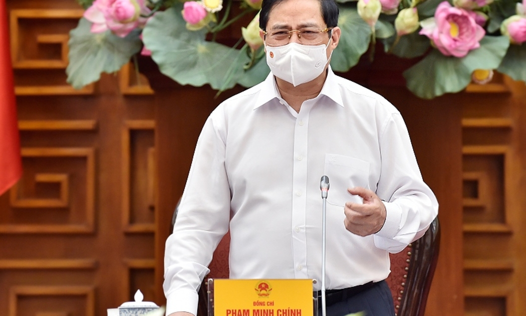 Thủ tướng Phạm Minh Chính phát biểu tại buổi làm việc với Bộ Lao động - Thương binh và Xã hội - Ảnh: VGP.
