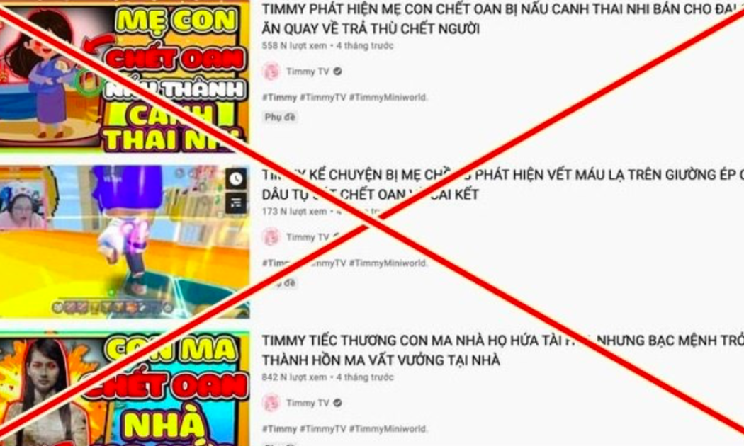 Hình ảnh chụp nội dung trên kênh Youtube TimmyTV.