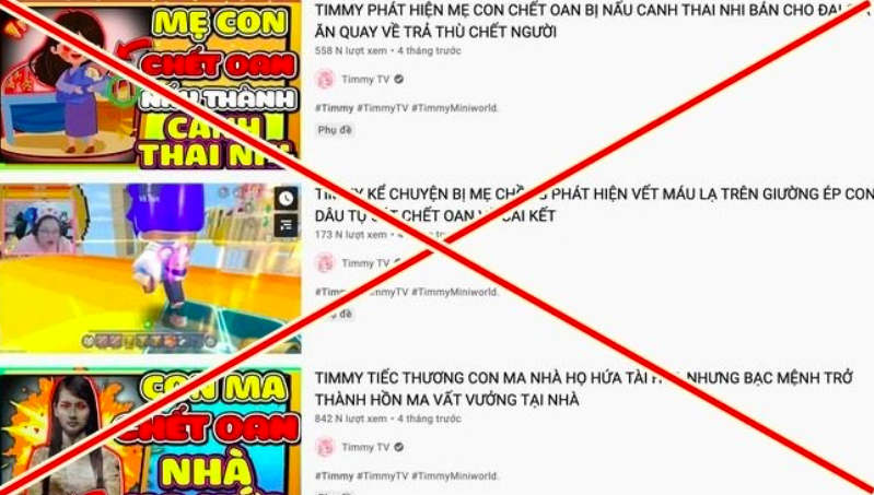 Hình ảnh chụp nội dung trên kênh Youtube TimmyTV.