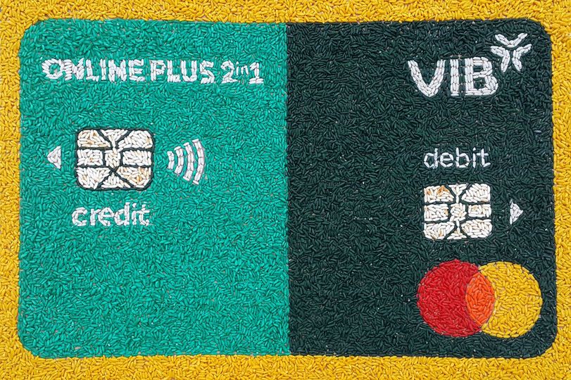 T&aacute;c phẩm tranh gạo của t&agrave;i khoản L&yacute; Thế Vinh. Ảnh: Group VIB Proud.