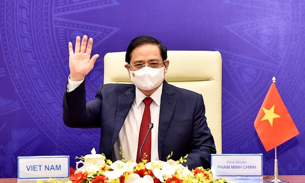 Thủ tướng Chính phủ Phạm Minh Chính phát biểu tại Hội nghị Tương lai châu Á lần thứ 26 - Ảnh: VGP.