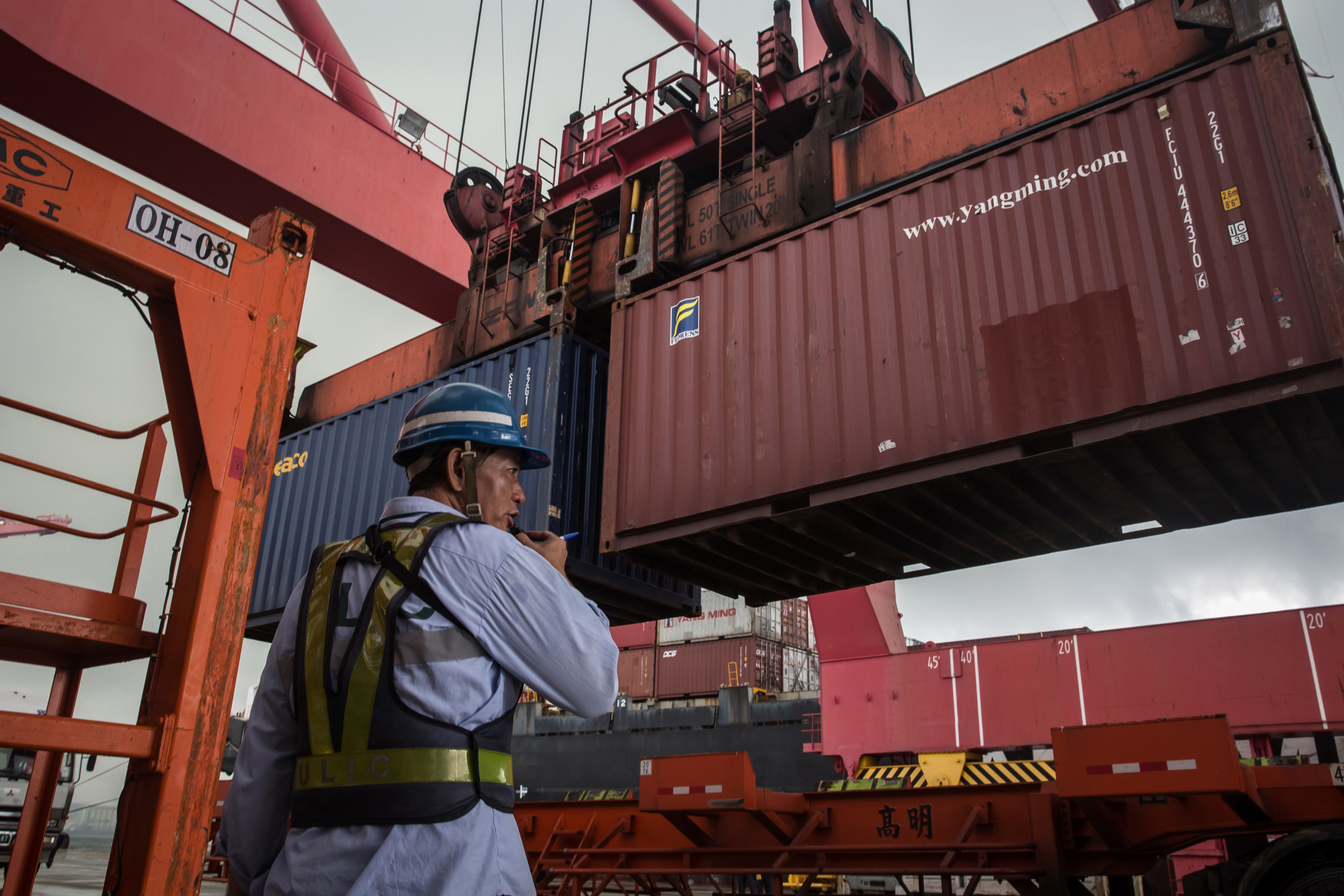 Tăng trưởng sản xuất v&agrave; xuất khẩu của Đ&agrave;i Loan đang diễn ra mạnh mẽ - Ảnh: Bloomberg.