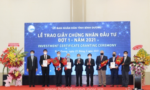 5 doanh nghiệp FDI rót gần 1 tỉ USD vào Bình Dương