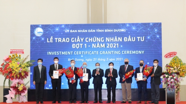 5 doanh nghiệp FDI rót gần 1 tỉ USD vào Bình Dương