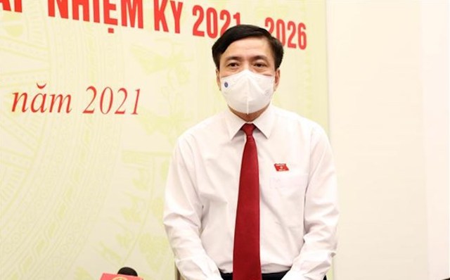 Tổng Thư ký, Chủ nhiệm Văn phòng Quốc hội, Chánh Văn phòng Hội đồng Bầu cử Quốc gia Bùi Văn Cường - Ảnh: Phạm Kiên/TTXVN.