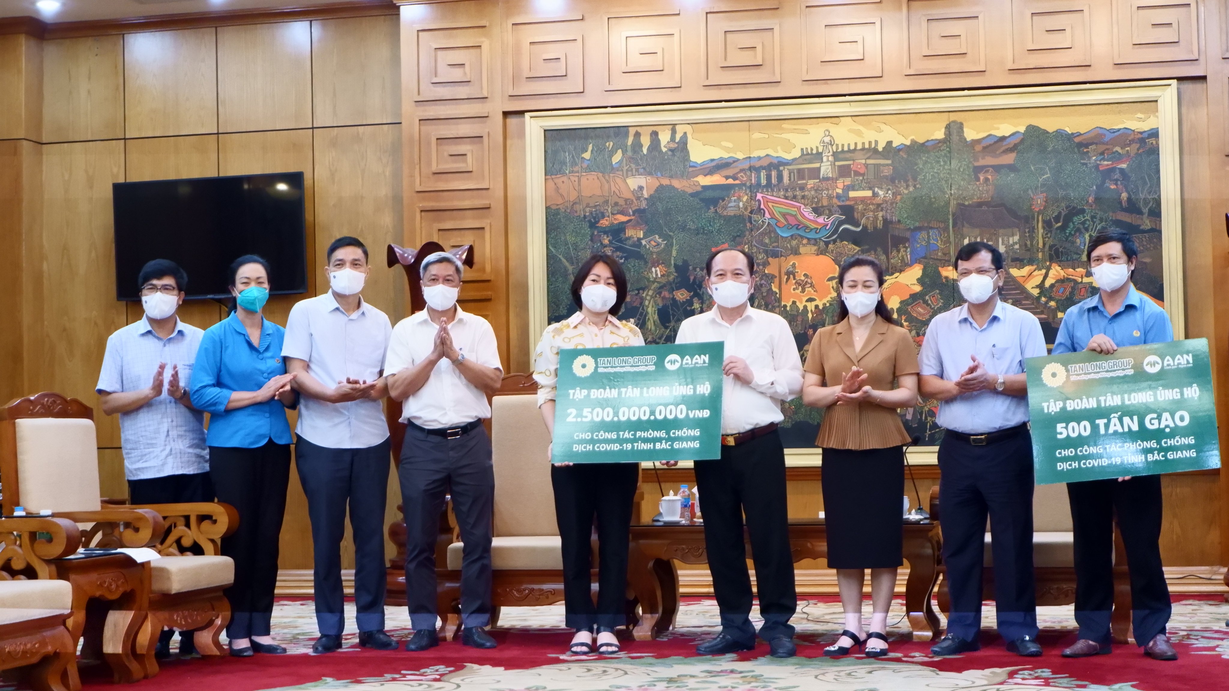 Tập đoàn Tân Long chung tay cùng Bắc Ninh chống dịch Covid-19.