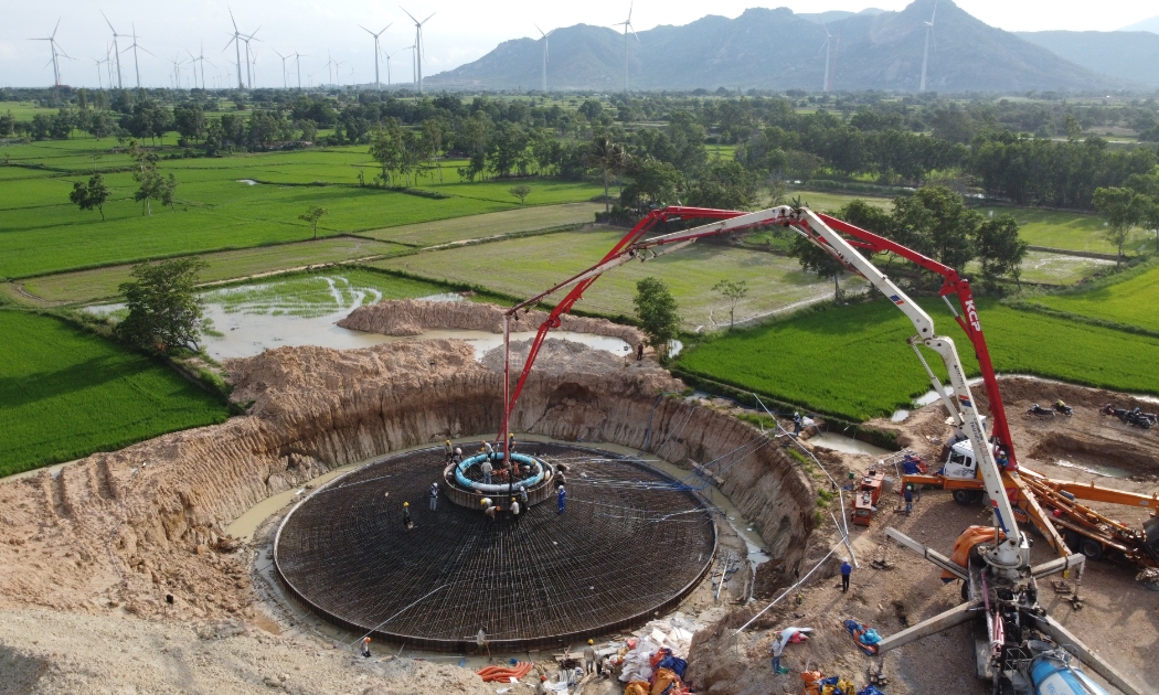 Dự án Phong điện Lợi Hải 2 tại tỉnh Ninh Thuận.