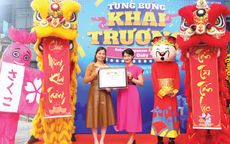 Sakuko đặt mục tiêu tăng độ phủ mạnh mẽ trong năm 2021. Hình ảnh chụp trước ngày 27/4/2021.