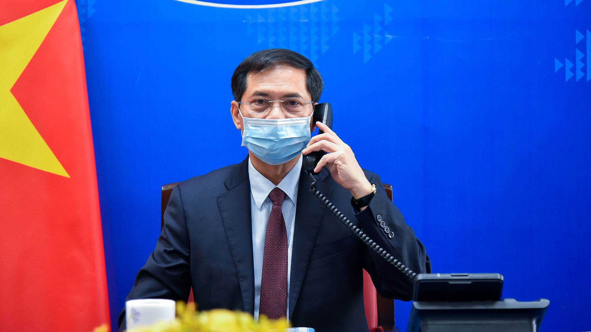 Bộ trưởng Ngoại giao Bùi Thanh Sơn điện đàm với Bộ trưởng Ngoại giao Đức Heiko Maas - Ảnh: Bộ Ngoại giao