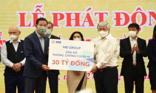 Quỹ mua Vaccine có thêm 30 tỷ đồng ủng hộ từ MB Group