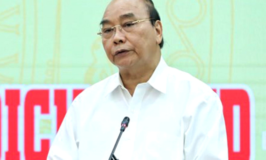 Chủ tịch nước Nguyễn Xuân Phúc phát biểu tại lễ phát động. Ảnh - Quang Vinh.