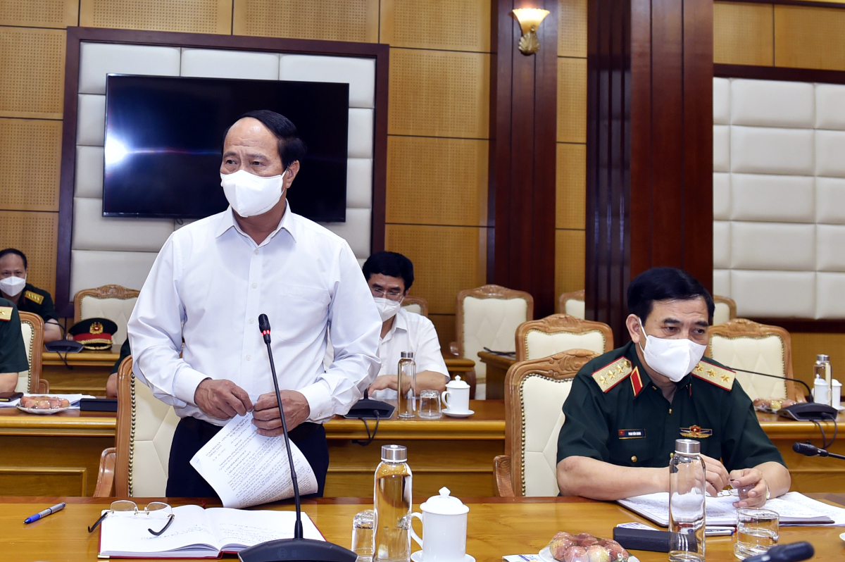 Phó Thủ tướng Lê Văn Thành phát biểu tại cuộc làm việc với tỉnh Bắc Giang.