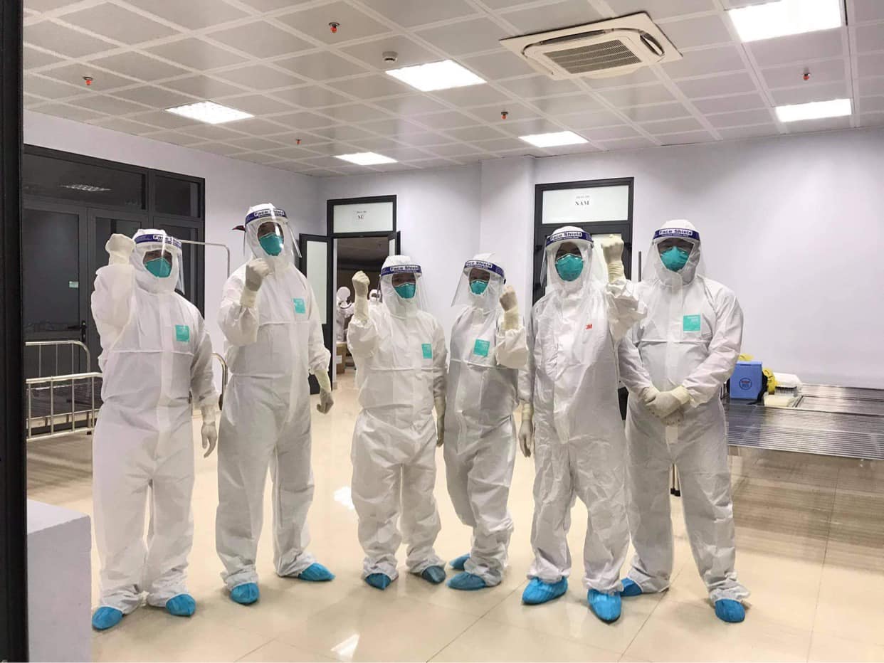 Đội ngũ thầy thuốc tại Bệnh viện dã chiến số 2 Bắc Giang.