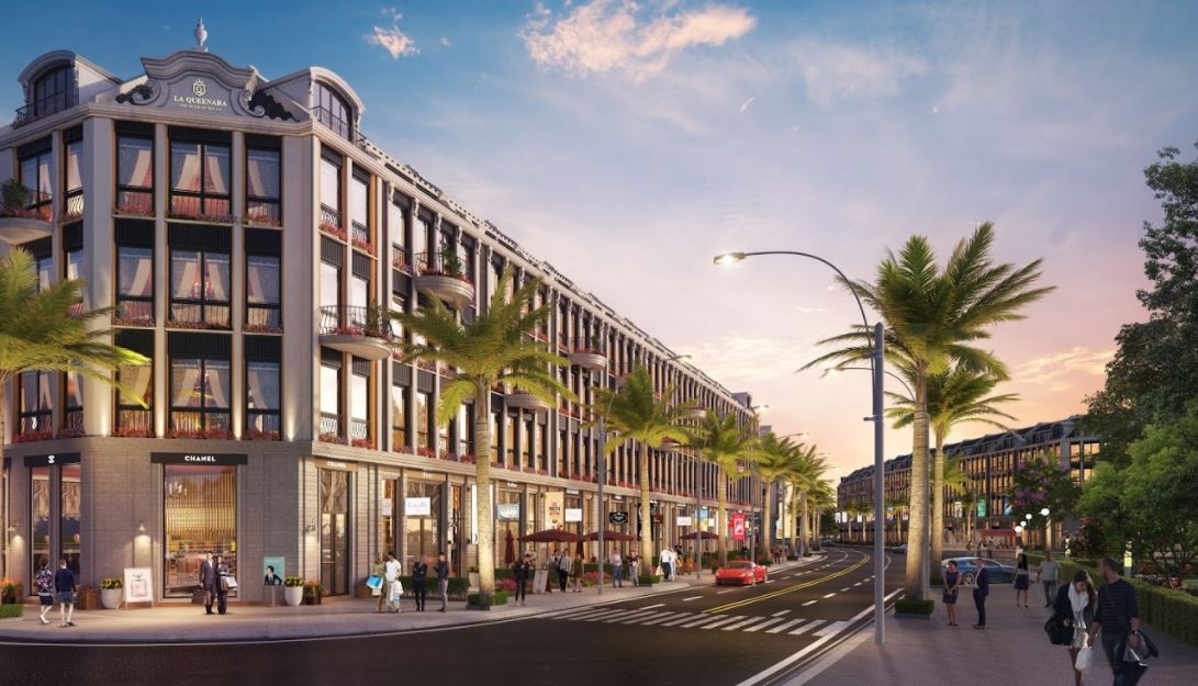 Shoptel La Queenara quy hoạch bài bản, cho giá trị kiến trúc, cảnh quan lâu bền.
