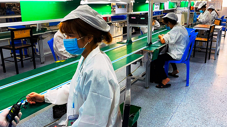 Một doanh nghiệp tại Bắc Giang hoạt động trở lại.