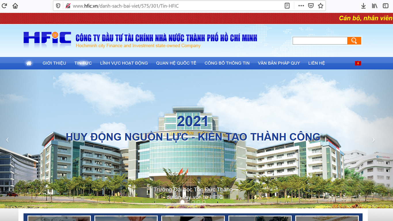 Công ty Đầu tư Tài chính Nhà nước TP HCM (HFIC).