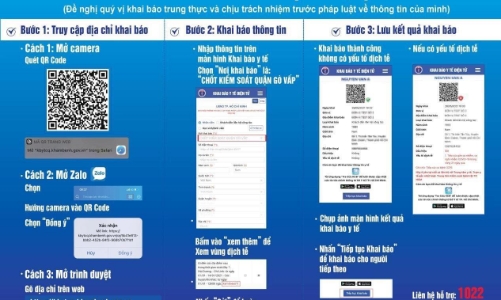Từ 12 giờ ngày 03/6: Ra vào quận Gò Vấp phải khai báo y tế bằng QR code