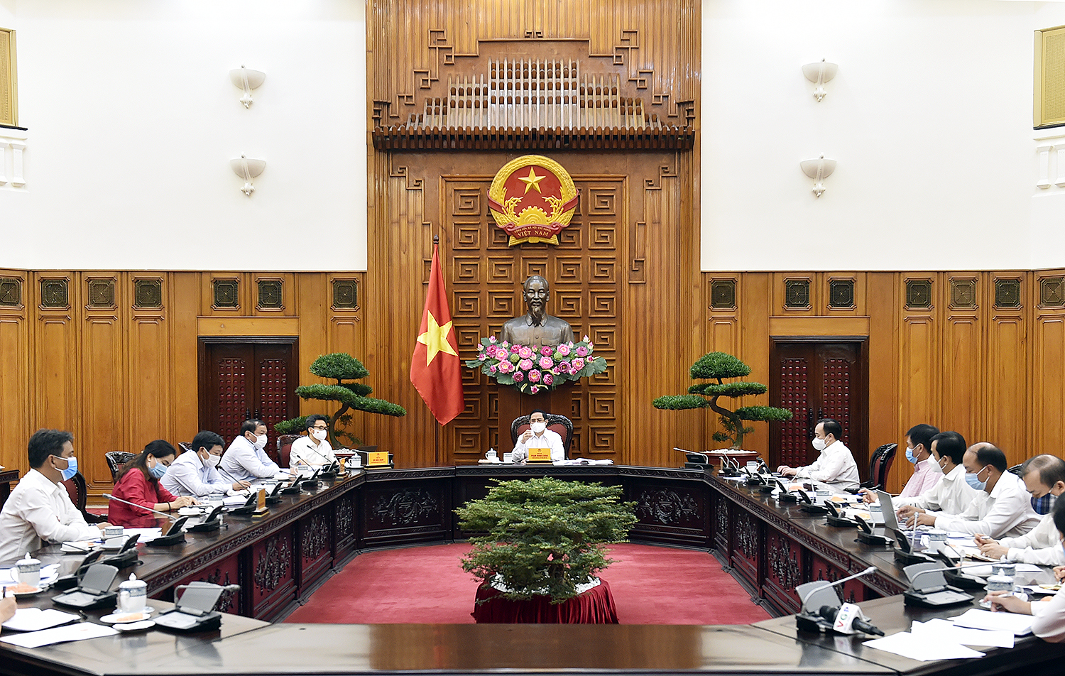 To&agrave;n cảnh buổi l&agrave;m việc&nbsp;- Ảnh: VGP/Nhật Bắc