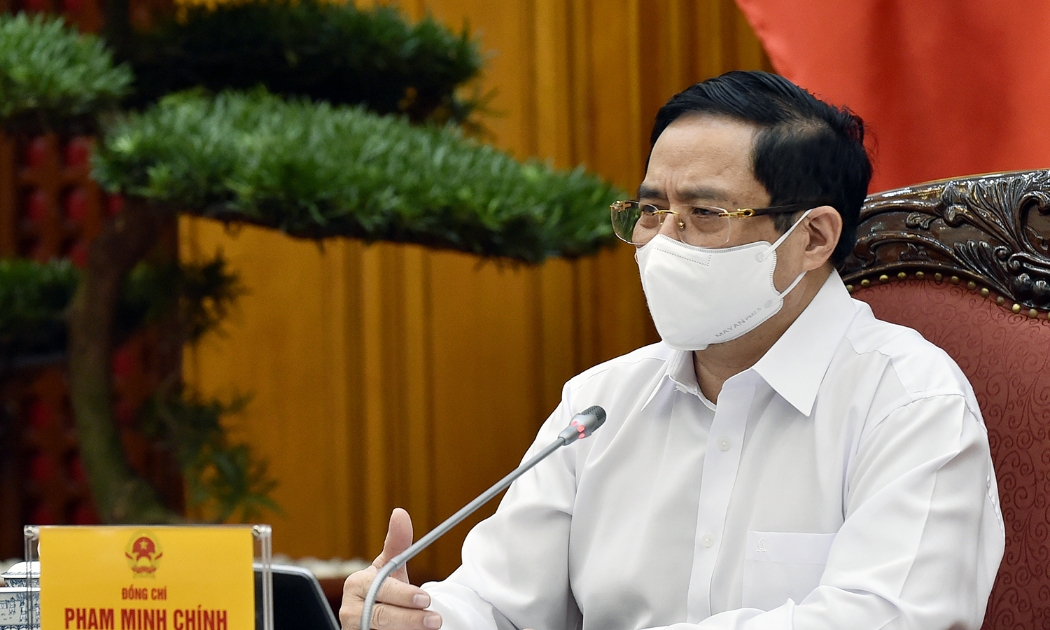 Thủ tướng Phạm Minh Chính tại buổi làm việc - Ảnh: VGP