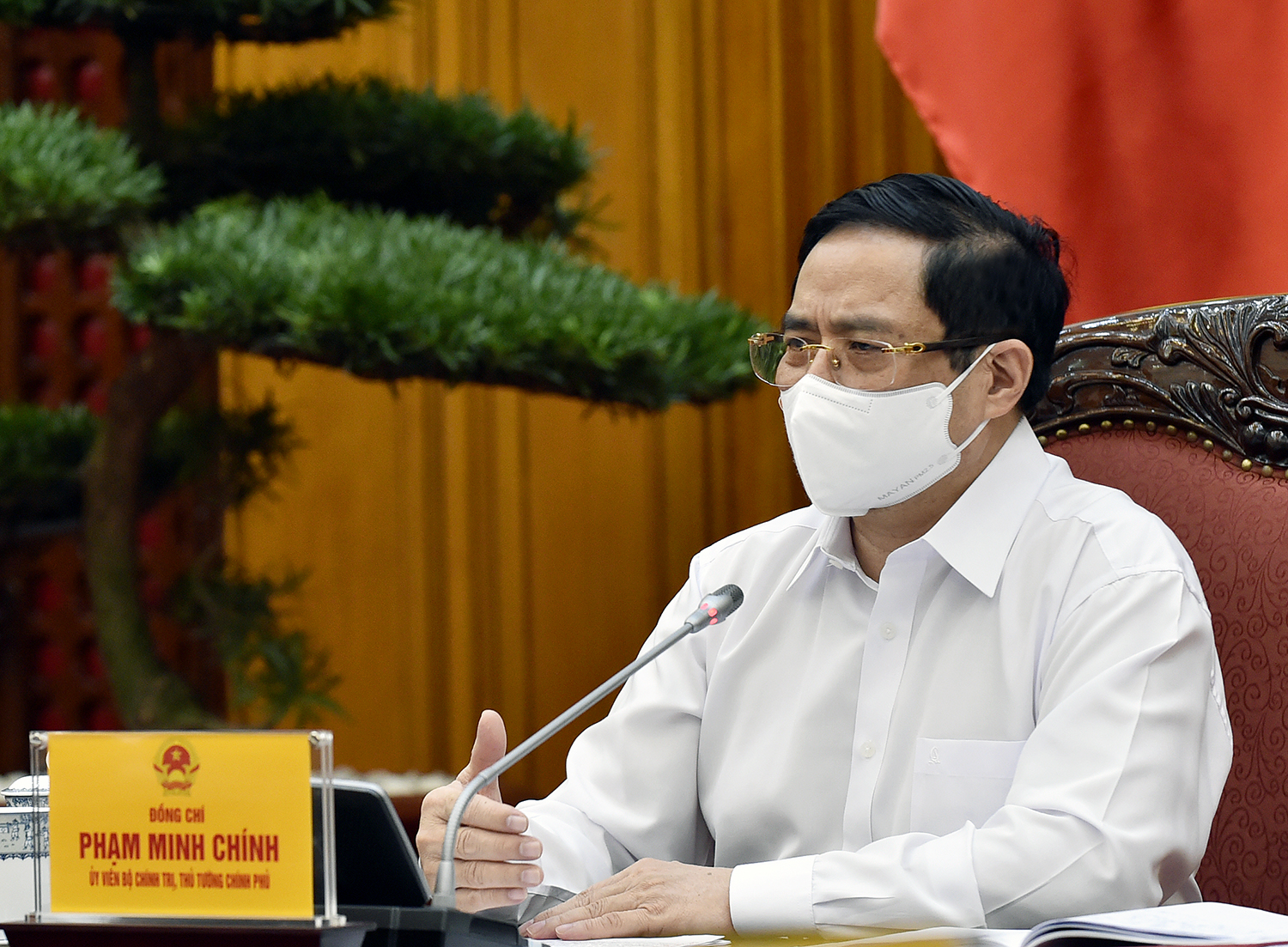 Thủ tướng Phạm Minh Chính tại buổi làm việc - Ảnh: VGP