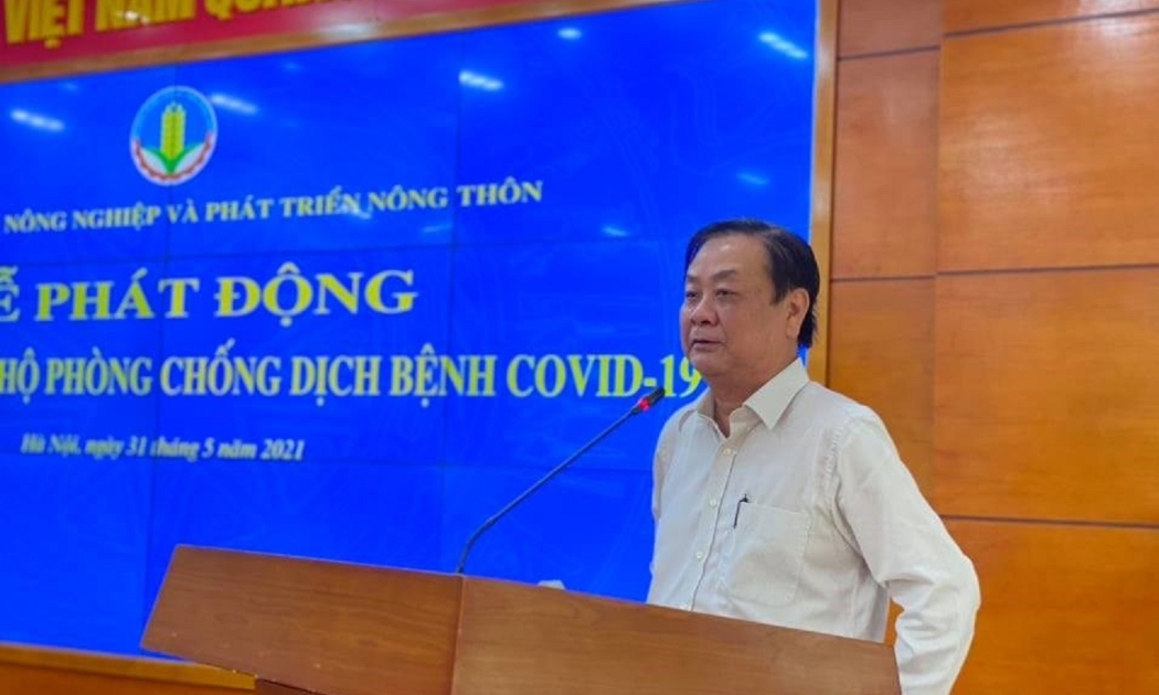 Bộ trưởng Bộ Nông nghiệp Phát triển nông thôn phát động ủng hộ phòng chống dịch Covid-19.