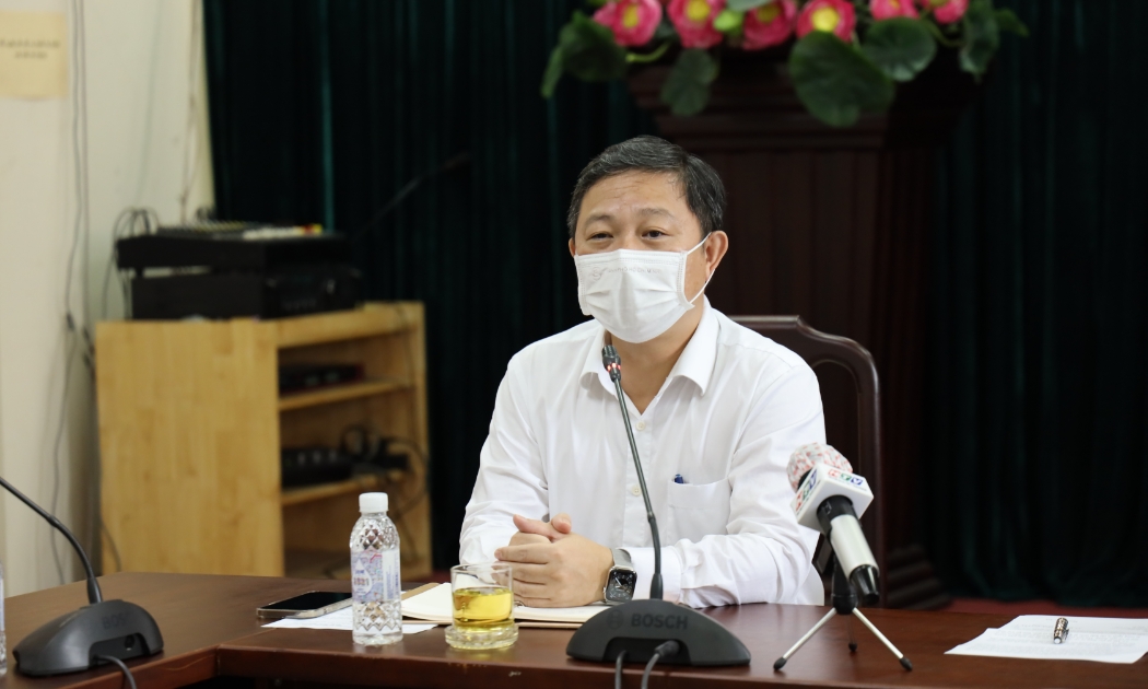 Phó Chủ tịch Ủy ban nhân dân TP.HCM Dương Anh Đức tại buổi làm việc với quận Gò Vấp.