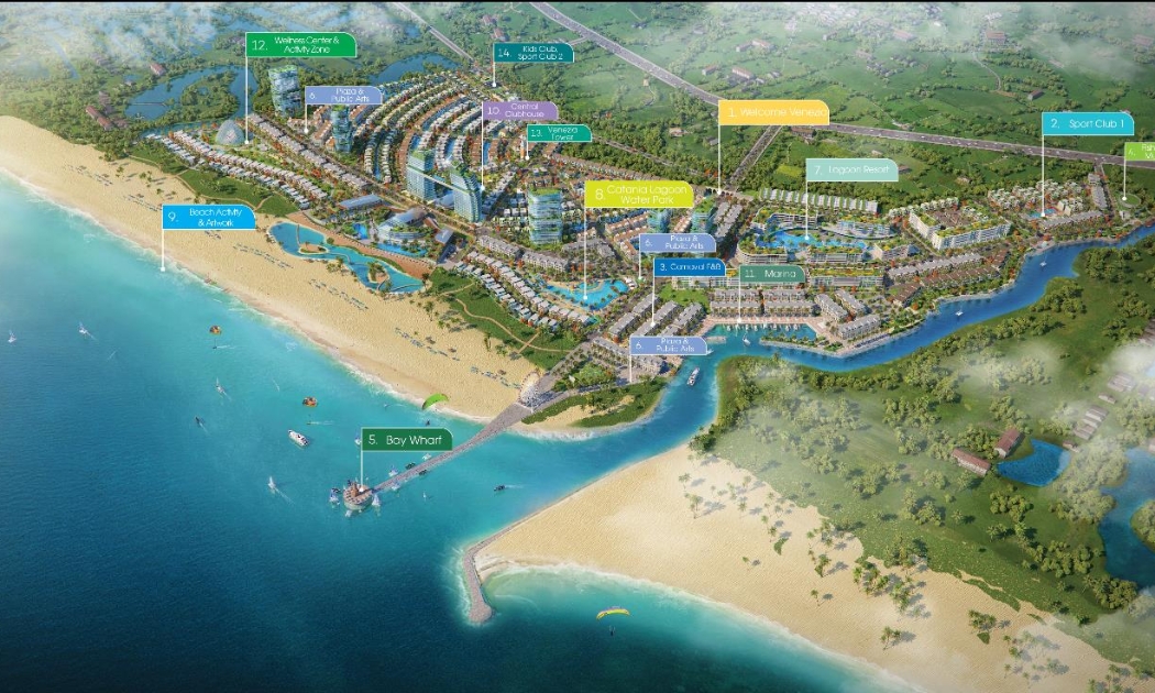 Venezia Beach có hệ tiện ích nội khu đa dạng độc đáo.