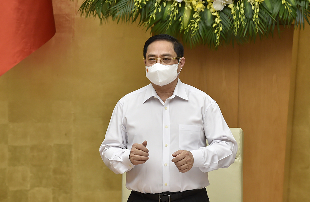 Thủ tướng Phạm Minh Chính phát biểu tại phiên họp - Ảnh: VGP