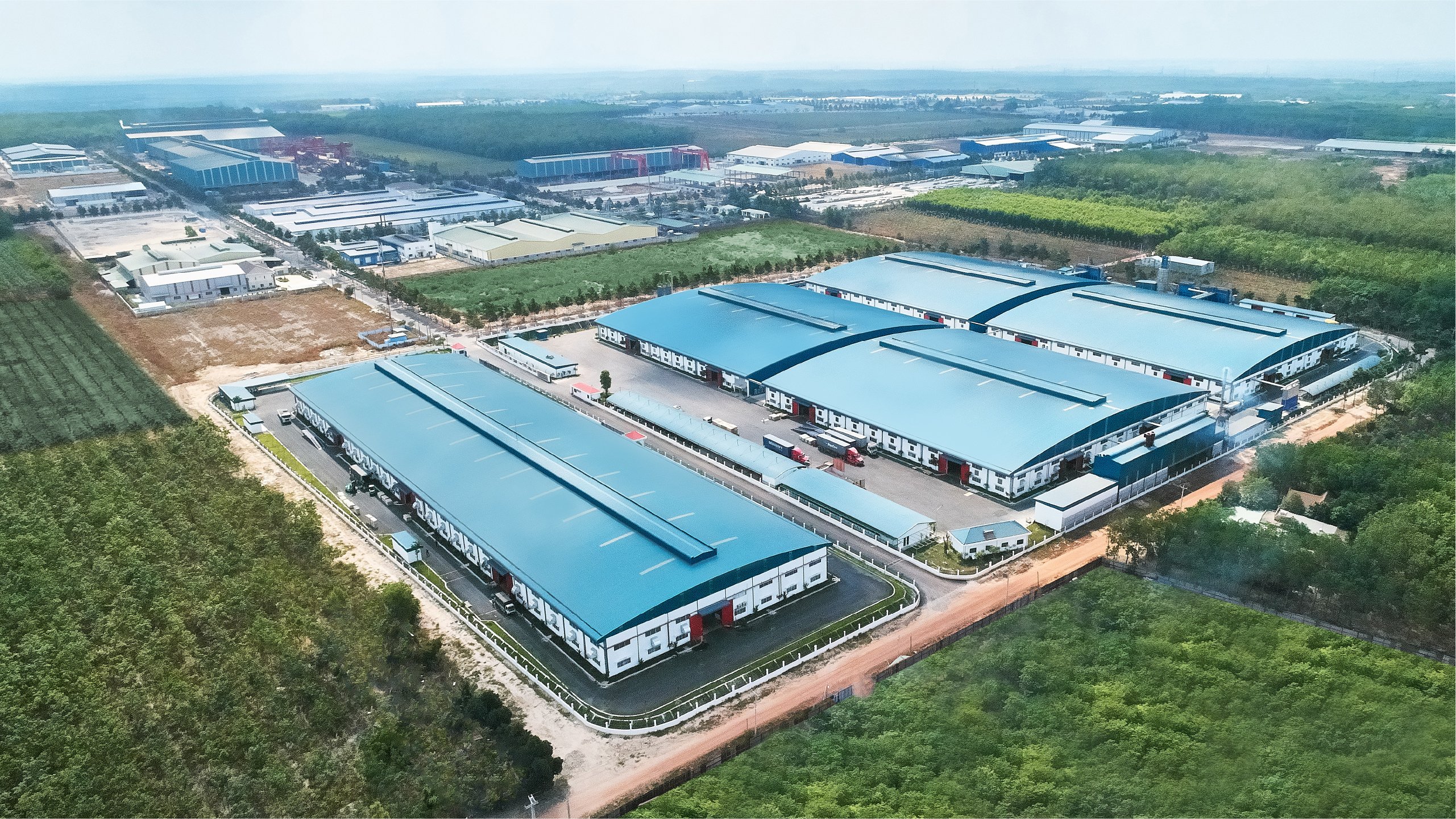 Hệ thống nhà máy An Cường tại khu công nghiệp KBS - Bình Dương.