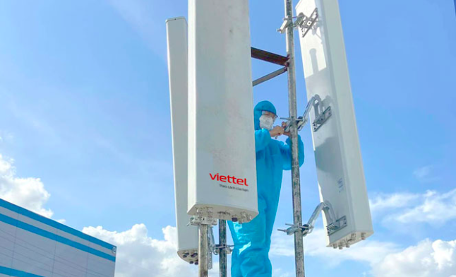 Nhà mạng Viettel tối ưu mạng lưới để phục vụ khách hàng tại khu vực cách ly y tế.