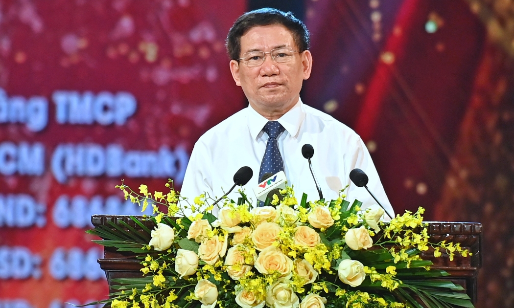 Bộ trưởng Tài chính Hồ Đức Phớc phát biểu tại Lễ ra mắt Quỹ vaccine phòng chống Covid-19.