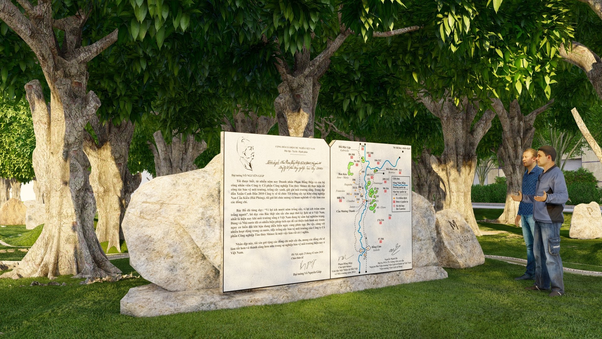 Khởi công công trình sa hình của chiến trường Điện Biên Phủ trong khu công nghiệp.