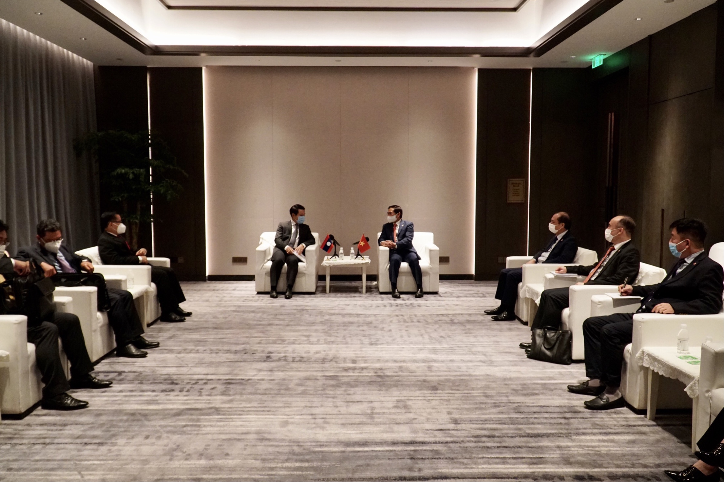 Cuộc gặp song phương giữa hai Bộ trưởng Ngoại giao Việt Nam - L&agrave;o - Ảnh: Bộ Ngoại giao