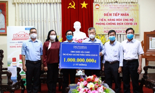 Dược Hậu Giang tiếp tục hành trình chung tay cùng cả nước phòng dịch Covid-19