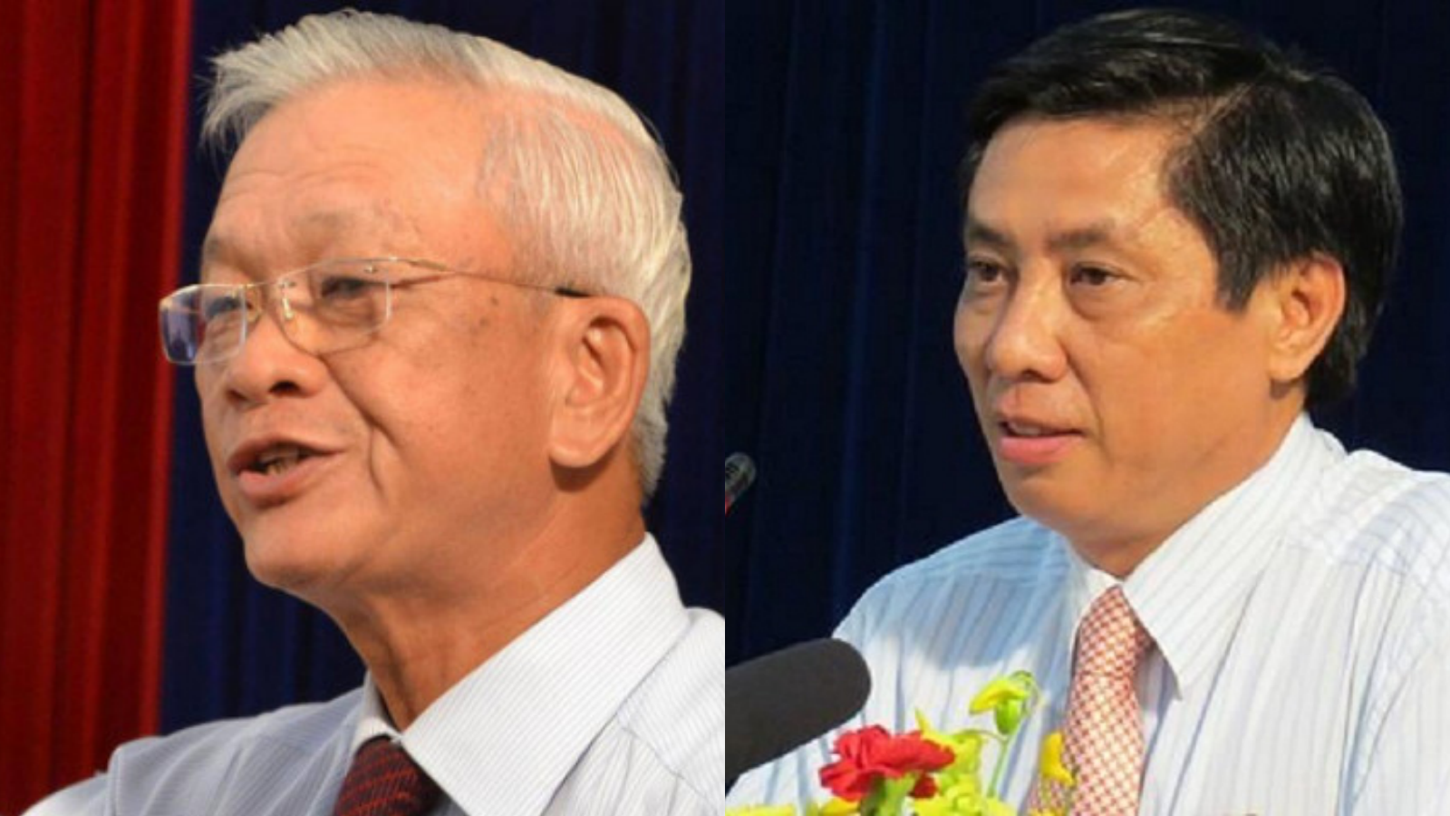 Ông Nguyễn Chiến Thắng (trái) và ông Lê Đức Vinh - Ảnh: VNN