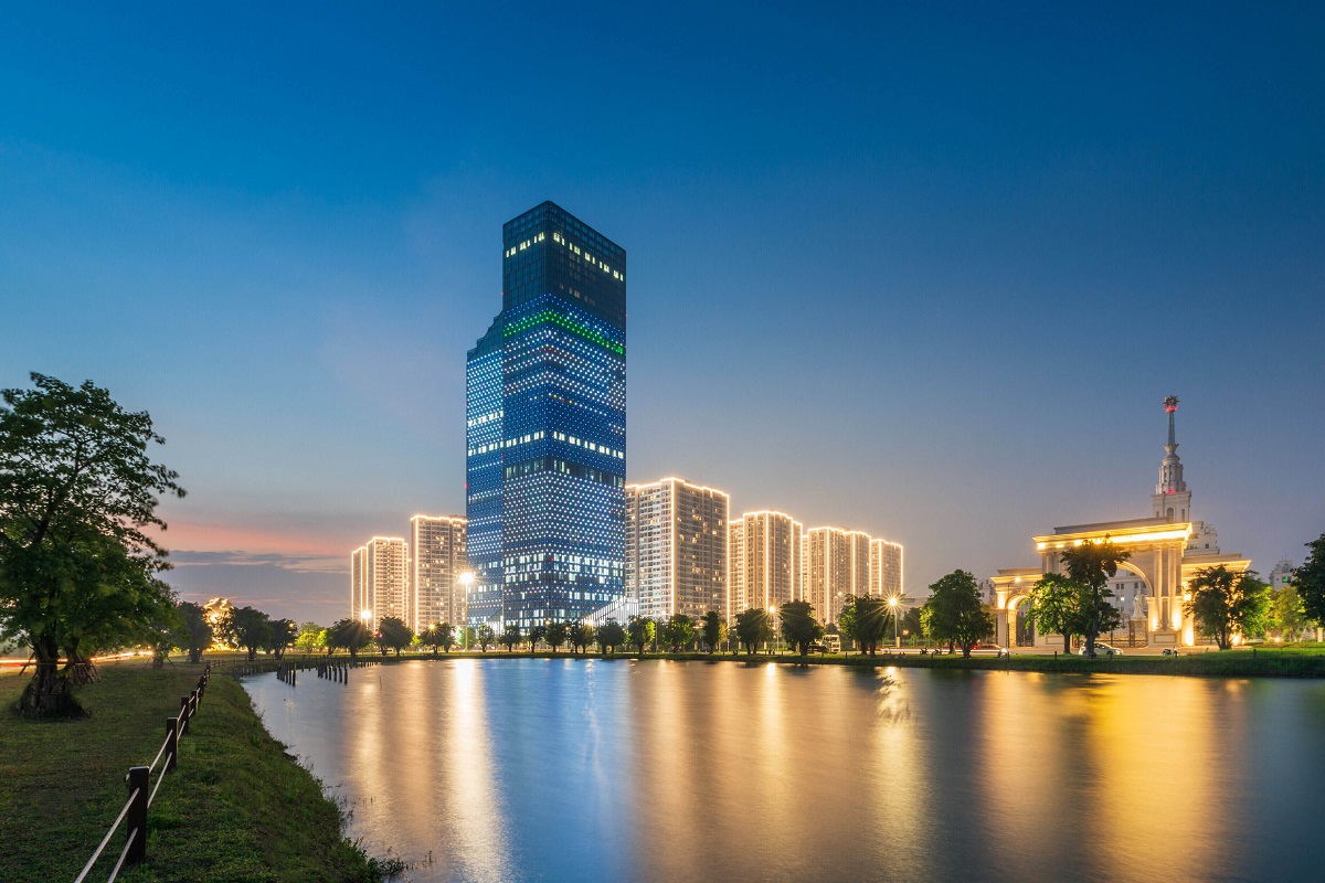 Kh&ocirc;ng chỉ ho&agrave;n thiện m&ocirc; h&igrave;nh &ldquo;Sống - l&agrave;m việc - nghỉ dưỡng&rdquo; 3 trong 1 của Đại đ&ocirc; thị, TechnoPark Tower c&ograve;n g&oacute;p phần tạo dựng trung t&acirc;m kinh tế, c&ocirc;ng nghệ mới của th&agrave;nh phố ở ph&iacute;a Đ&ocirc;ng.