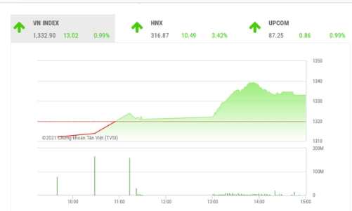 Ngưỡng 1.310 -1.320 điểm sẽ là ngưỡng hỗ trợ cho thị trường
