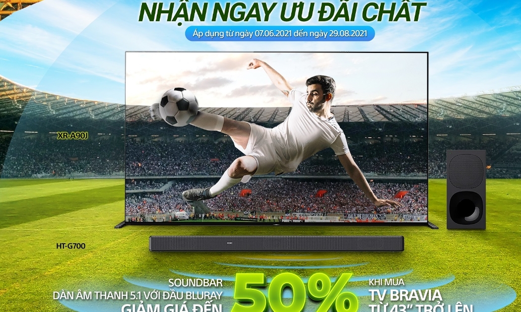 Nhiều mặt hàng tivi cao cấp giảm giá sâu lên đến 50%.