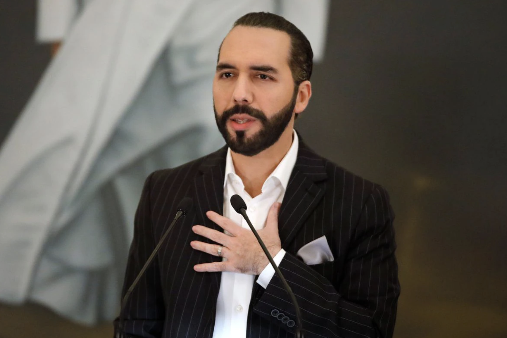 Tổng thống Nayib Bukele của El Salvador - Ảnh: Reuters.