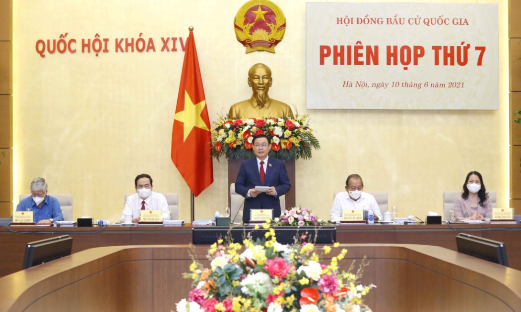 Phiên họp thứ 7 Hội đồng Bầu cử quốc gia - Ảnh: VGP/Lê Sơn