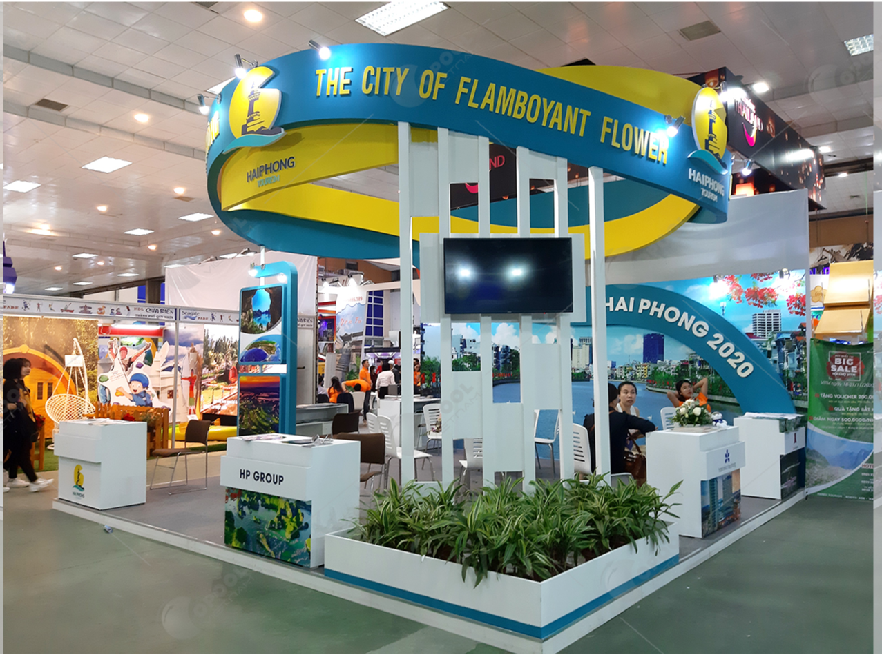 Các gian hàng tham gia VITM Hà Nội 2020.