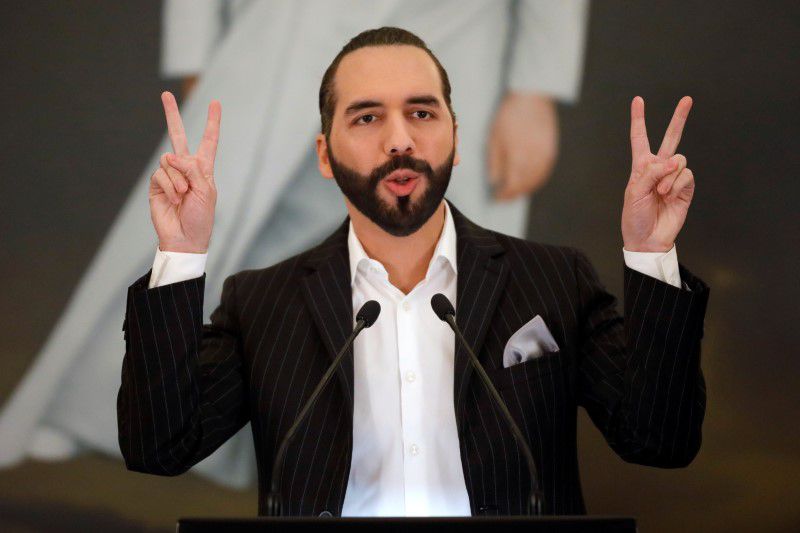 Tổng thống Nayib Bukele của El Salvador - Ảnh: Reuters.