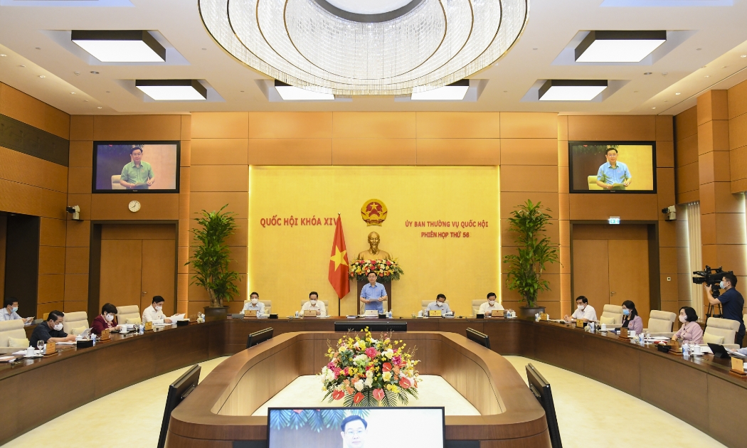 Phiên họp thứ 56 của Uỷ ban Thường vụ Quốc hội - Ảnh: Quochoi.vn