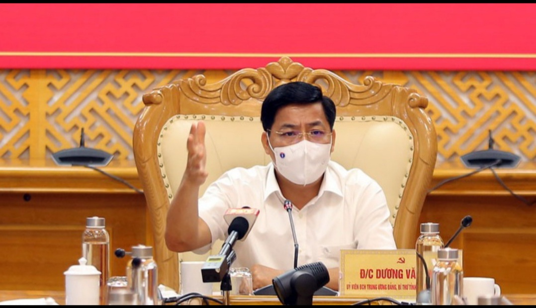 Bí thư Tỉnh ủy Bắc Giang Dương Văn Thái.