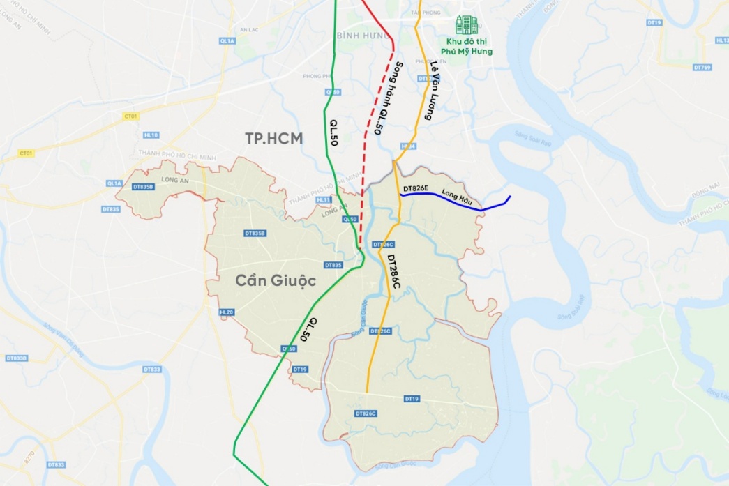 Quốc lộ 50 đoạn qua TP.HCM