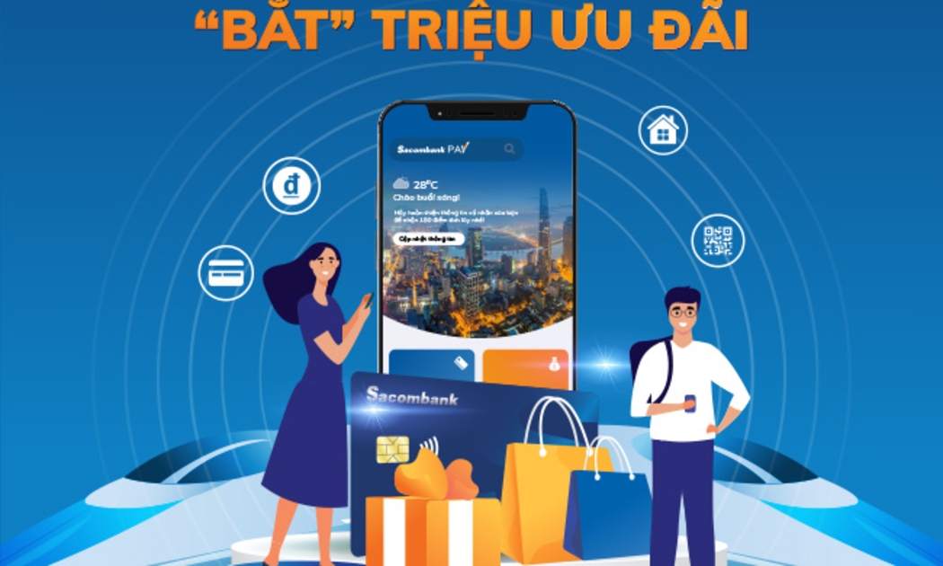 Chương trình ưu đãi “Ngày không tiền mặt - Bắt triệu ưu đãi” kéo dài từ nay đến hết 31/7/2021 dành cho khách hàng sở hữu thẻ tín dụng quốc tế cá nhân Sacombank.